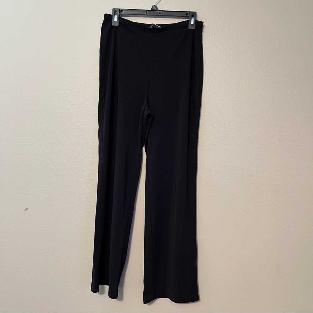 Talbots Size Medium Wide Leg Pants Side Zip Lightweight Slacks Office Business